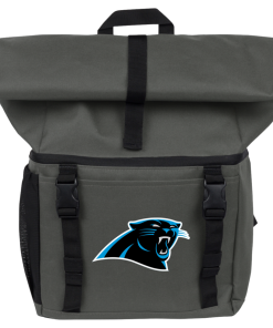 Alternative view of Carolina Panthers 18-Can Roll-Top Backpack Cooler