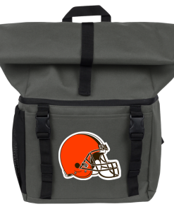 Alternative view of Cleveland Browns 18-Can Roll-Top Backpack Cooler