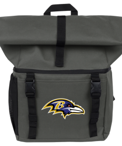 Alternative view of Baltimore Ravens 18-Can Roll-Top Backpack Cooler
