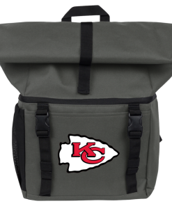 Alternative view of Kansas City Chiefs 18-Can Roll-Top Backpack Cooler