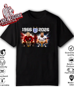 Bobby Moore And Harry Kane 1966-2026 England World Cup Legacy T Shirt