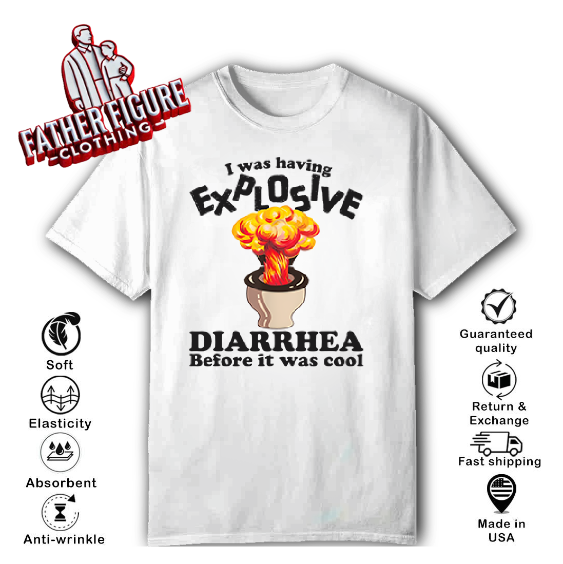 I Was Having Explosive Diarrhea Before It Was Cool T Shirt