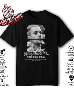 Alternative view of Justin Bieber 2026 World Cup Final Half Time Concert T Shirt