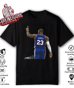 LeBron James Pointing Philadelphia 76ers Basketball 2026 Signature T Shirt