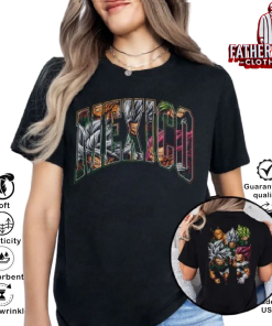 Alternative view of Mexico Dragon Anime Soccer Squad Shirt