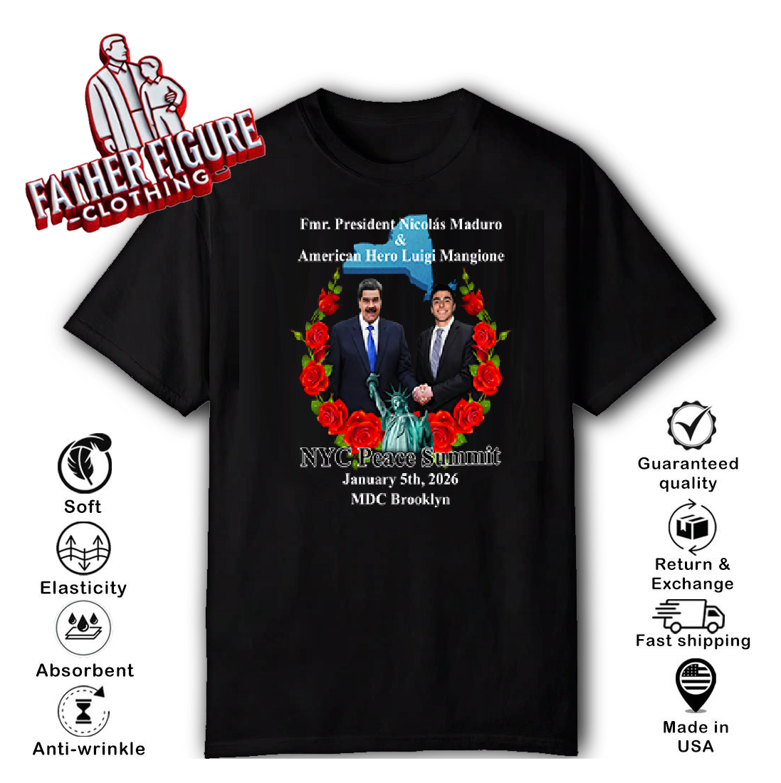 NYC Peace Summit Fmr President Nicolás Maduro T-Shirt