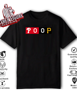 Alternative view of POOP Philadelphia Phillies Vs Pittsburgh Pirates T Shirt