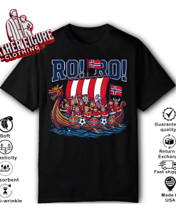 RO RO Norway Viking Ship Soccer T Shirt