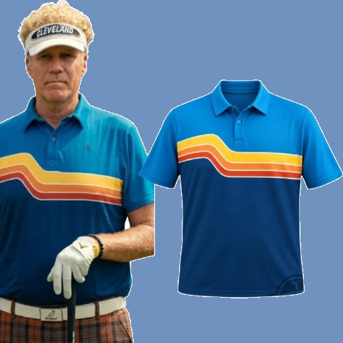 The Hawk Season 2 2026 Will Ferrell Blue Polo Shirt