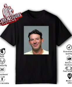 Tony Romo Mugshot Funny Smirking Football T Shirt