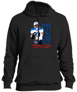 Alternative view of Eddie George Tennessee Titans Who Let The Dogs Out T Shirt