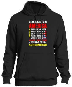 Alternative view of Dear Racists In America You Live On Is Native American T Shirt