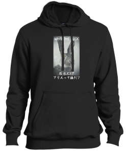Alternative view of Retro Who The Fuck Is Alice Funny Rabbit T Shirt