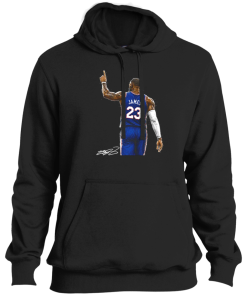 Alternative view of LeBron James Pointing Philadelphia 76ers Basketball 2026 Signature T Shirt
